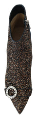 Botas de salto alto com glitter Jimmy Choo Amethyst Mix Hanover