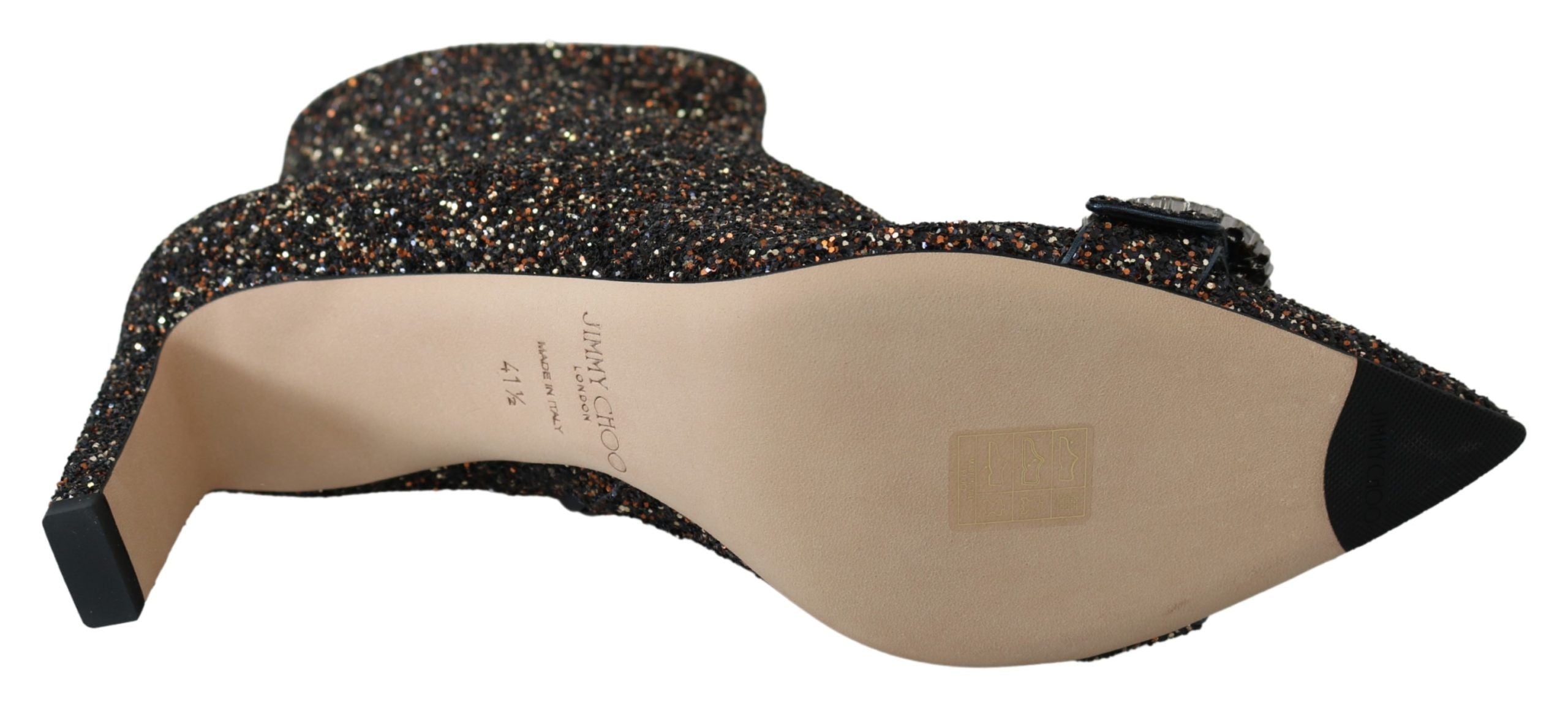 Botas de salto alto com glitter Jimmy Choo Amethyst Mix Hanover