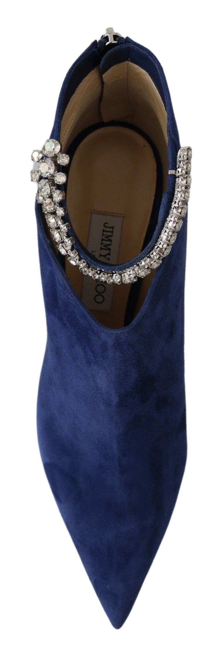 Botas Jimmy Choo Pop Blue com salto e tira de cristal