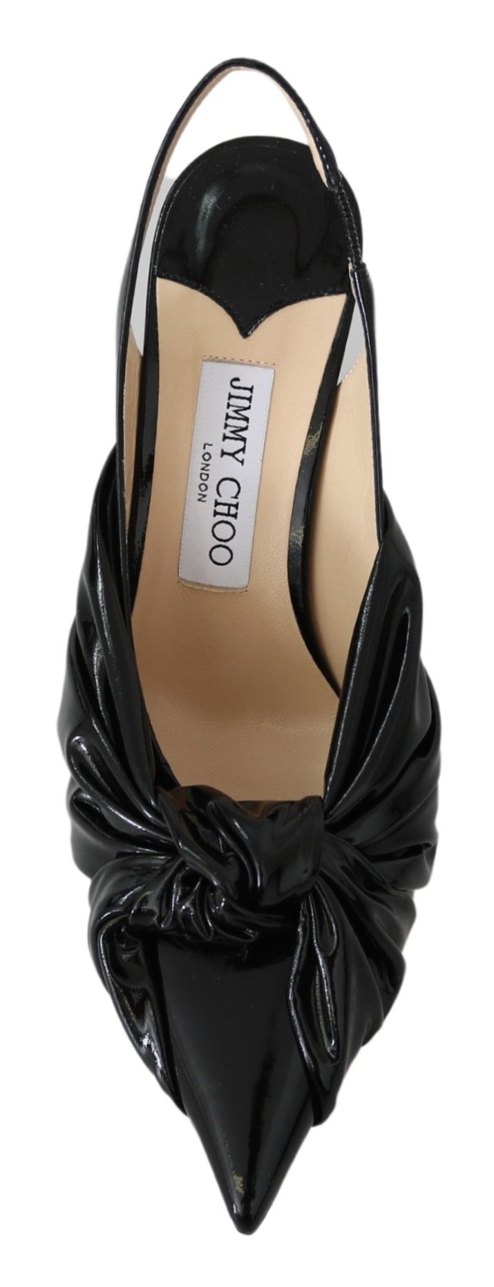 Jimmy Choo Sapatos Elegantes de Couro Preto com Bico Fino