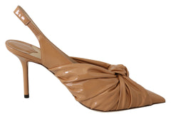 Jimmy Choo Sapatos de couro elegantes com bico fino