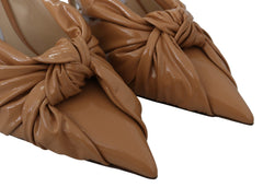 Jimmy Choo Sapatos de couro elegantes com bico fino