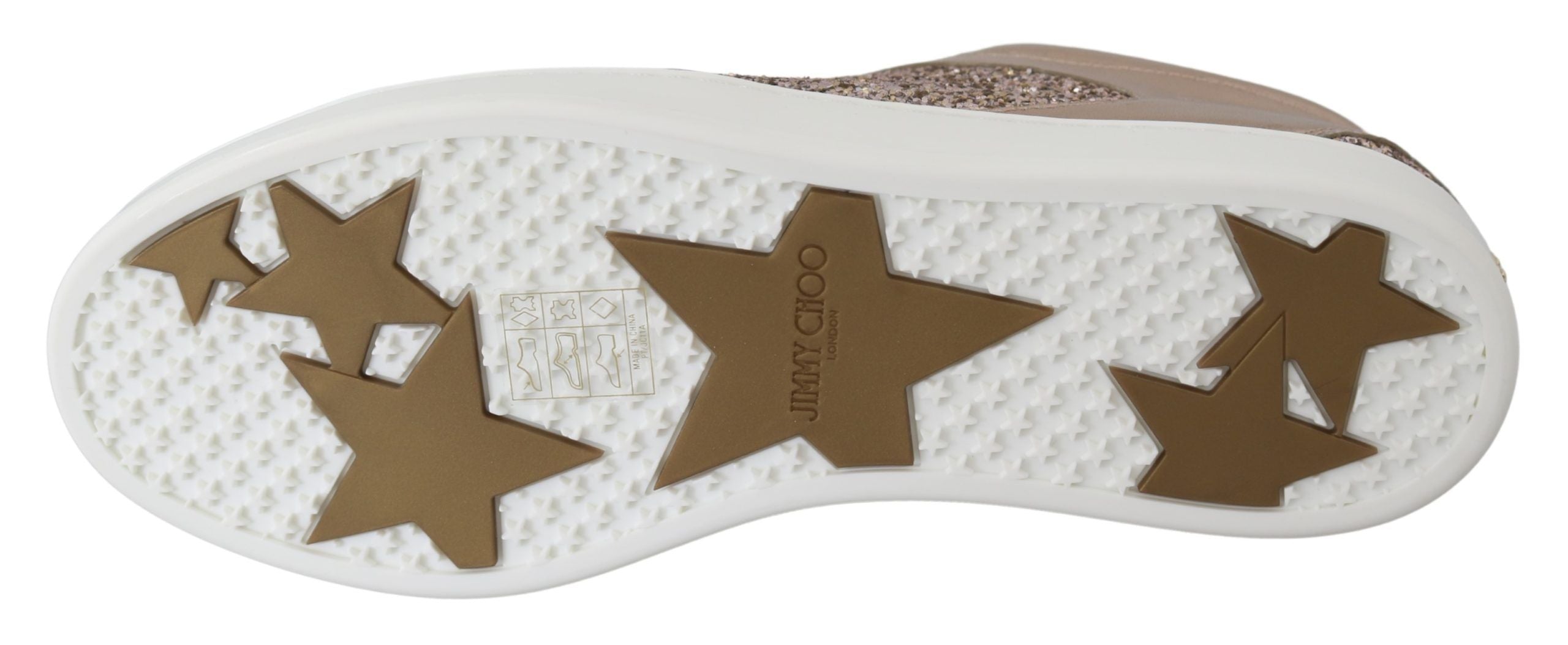 Tênis Jimmy Choo Ballet Rosa Glitter Couro