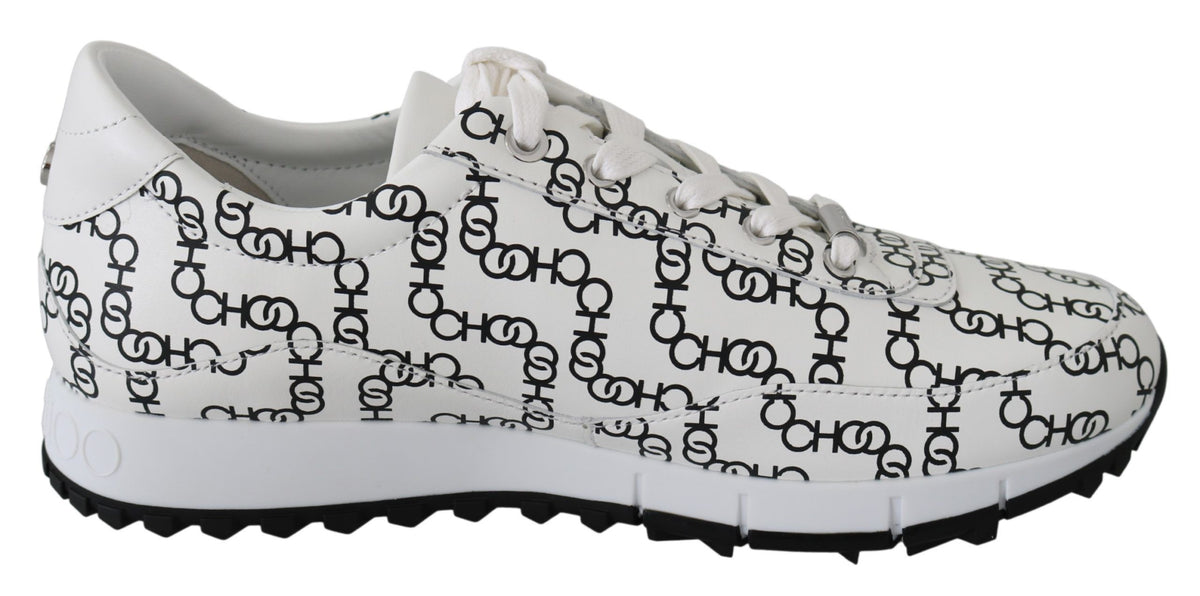 Tênis Jimmy Choo Elegante Monocromático de Couro