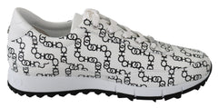 Tênis Jimmy Choo Elegante Monocromático de Couro