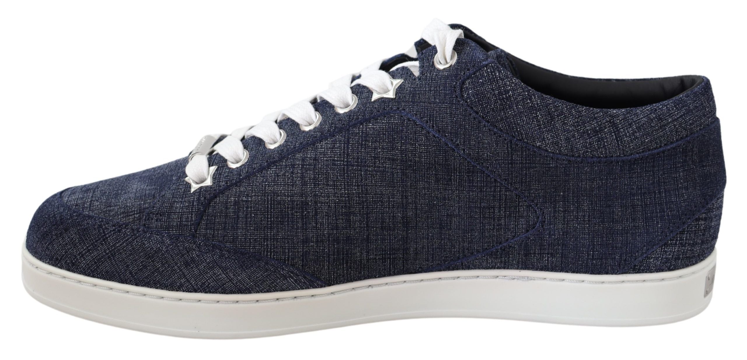 Tênis Jimmy Choo Chic Slip-On Azul Camurça Jeans
