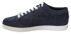 Tênis Jimmy Choo Chic Slip-On Azul Camurça Jeans