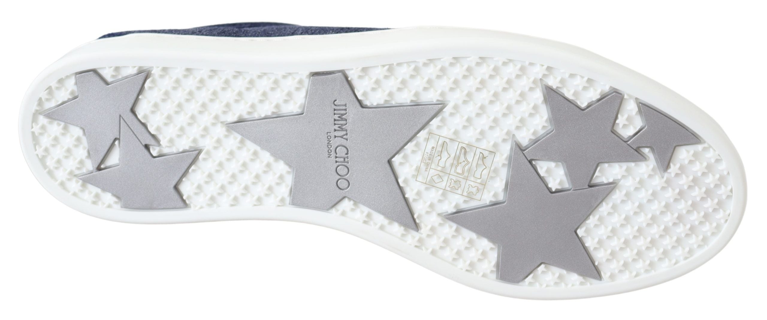 Tênis Jimmy Choo Chic Slip-On Azul Camurça Jeans
