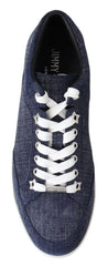 Tênis Jimmy Choo Chic Slip-On Azul Camurça Jeans