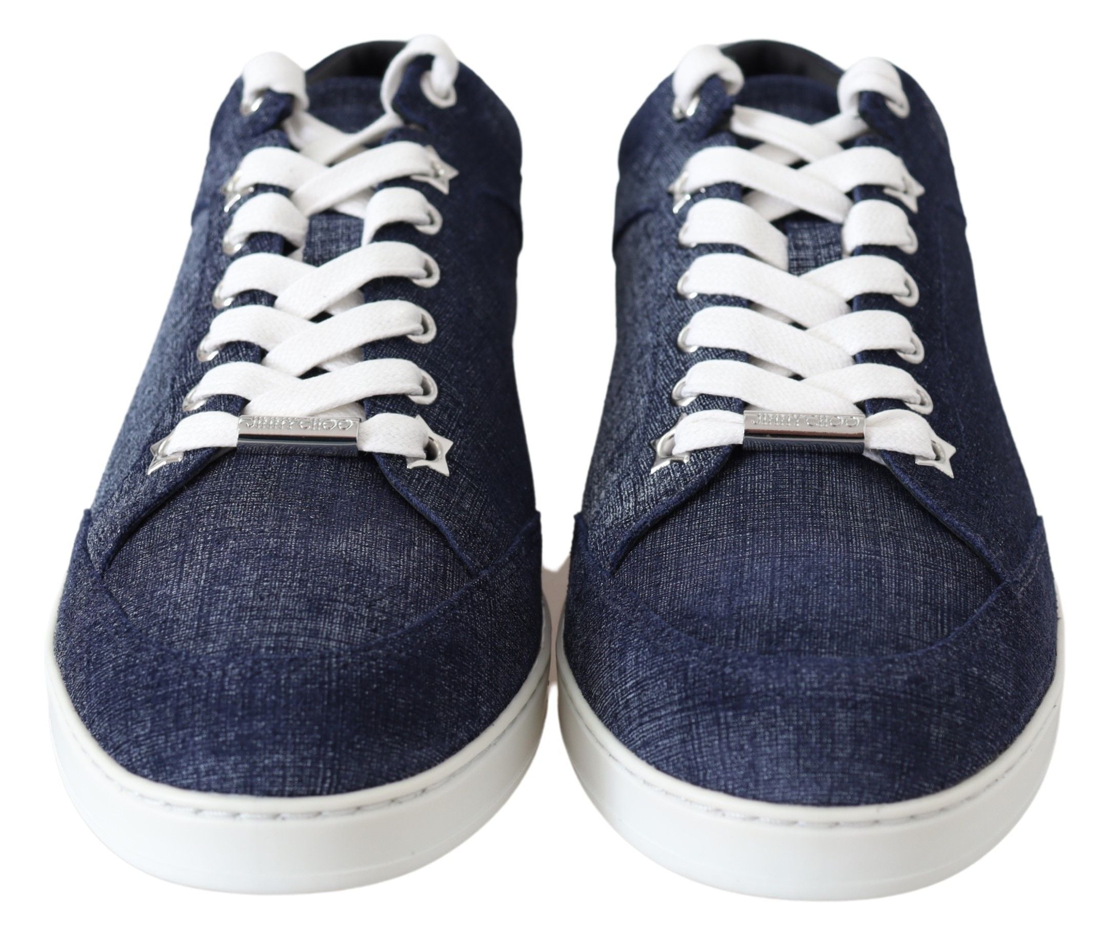 Tênis Jimmy Choo Chic Slip-On Azul Camurça Jeans