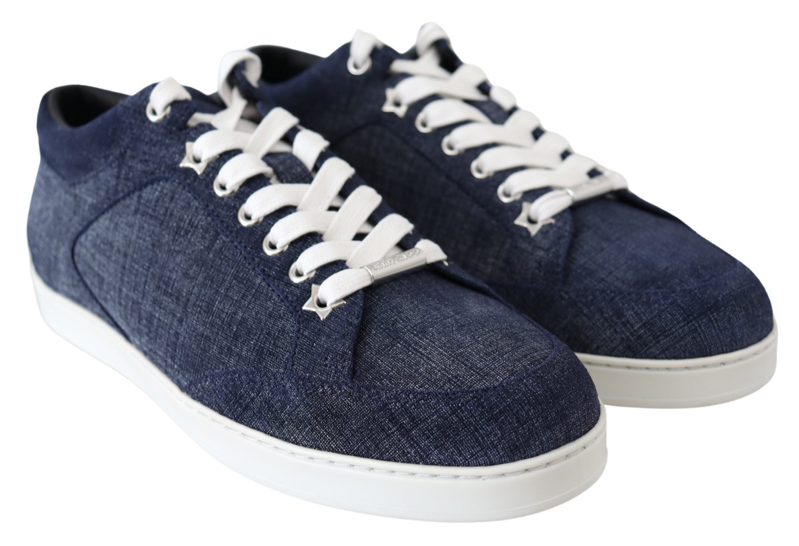 Tênis Jimmy Choo Chic Slip-On Azul Camurça Jeans