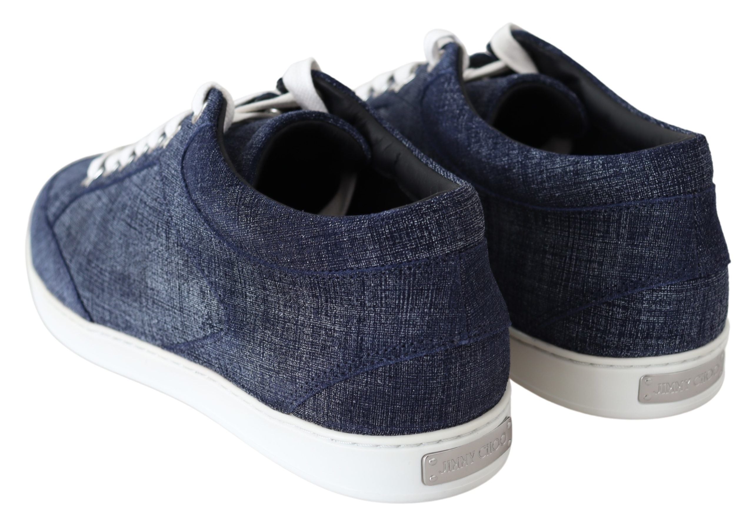 Tênis Jimmy Choo Chic Slip-On Azul Camurça Jeans