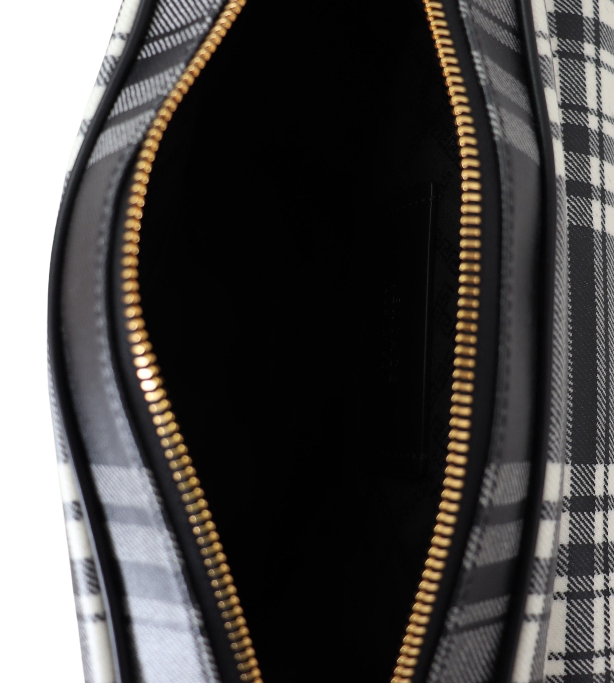 Bolsa transversal Versace Elegante em couro cinza