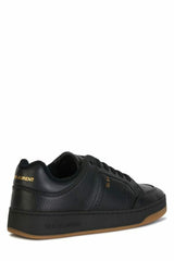 Tênis Saint Laurent Elegant Black Cano Baixo em Couro