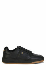 Tênis Saint Laurent Elegant Black Cano Baixo em Couro