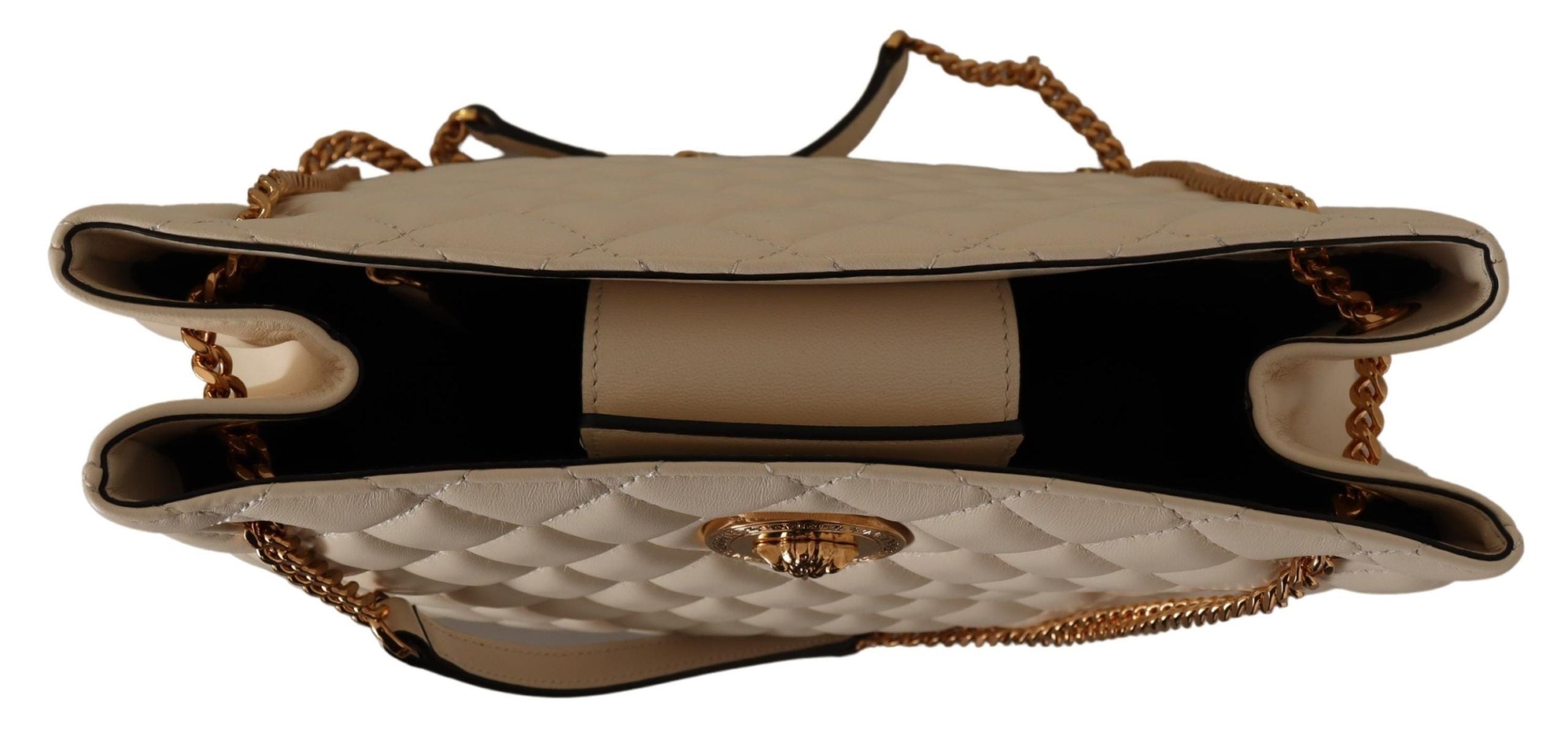 Bolsa Versace Elegante de Couro Napa Acolchoado