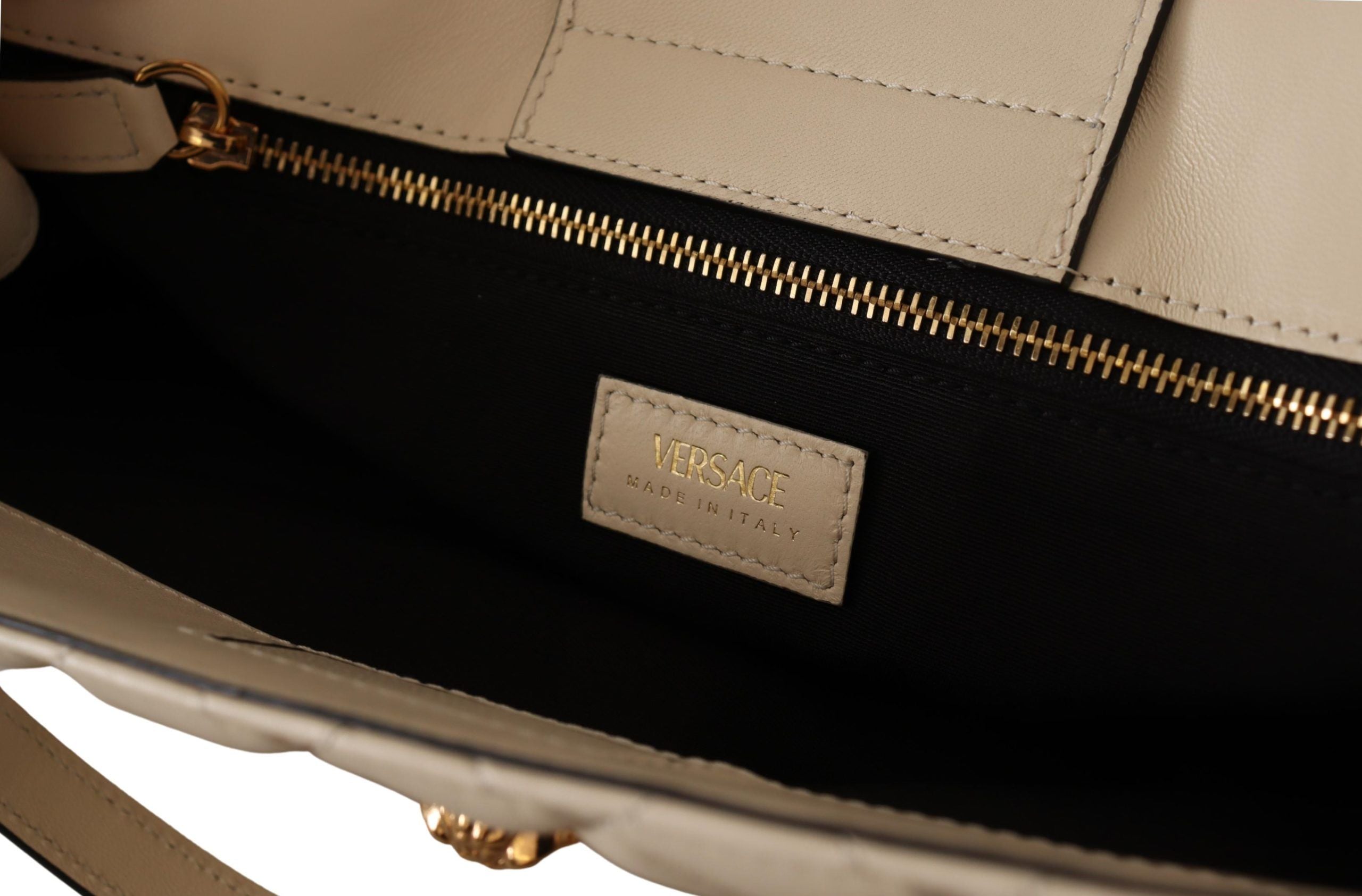 Bolsa Versace Elegante de Couro Napa Acolchoado
