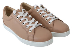 Tênis Jimmy Choo em couro napa rosa pó