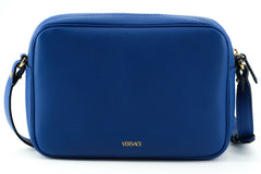 Bolsa para câmera Versace Elegant Blue em couro de bezerro