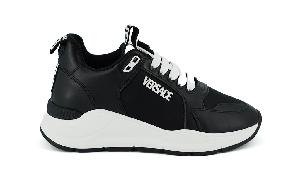 Tênis Versace Elegant Monocromático de Couro