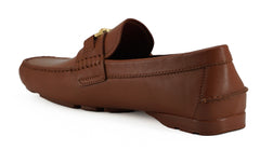 Mocassins Versace Elegantes de Couro com Estampa Medusa