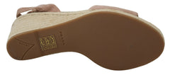 Prada Elegant Suede Sandálias de Salto Alto com Tira no Tornozelo e Plataforma