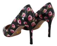 Sapatos Prada Elegant Floral Print Leather