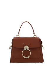 Bolsa de ombro Chloé Elegante em couro de bezerro marrom sépia