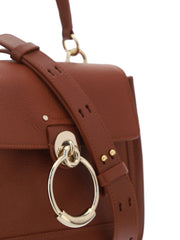 Bolsa de ombro Chloé Elegante em couro de bezerro marrom sépia