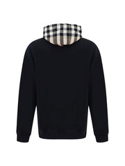 Burberry Elegant Oversize Moletom com Capuz Samuel Preto