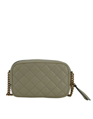 Bolsa para câmera Versace Elegant White Leather Lamb