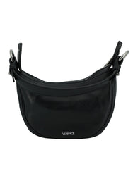 Bolsa de ombro Versace Elegant Mini Hobo Preta