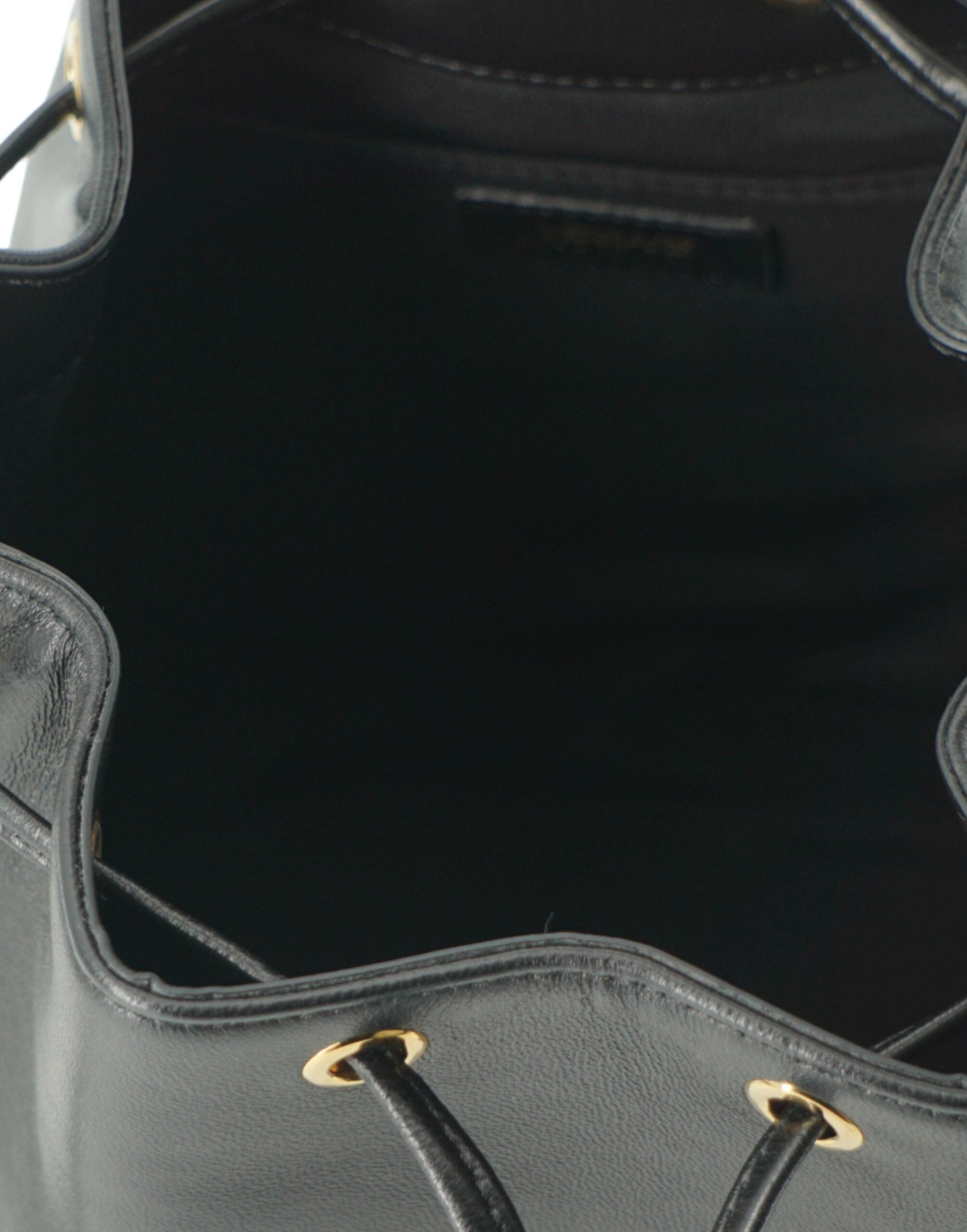 Bolsa de ombro Versace Elegant Medusa em couro preto