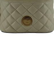 Versace Elegant Small Bolsa de Ombro em Couro Branco