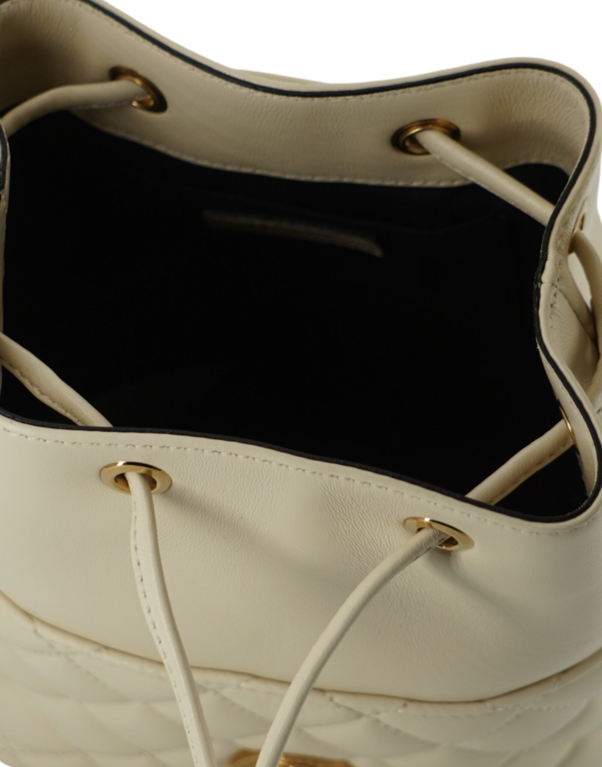 Versace Elegant Small Bolsa de Ombro em Couro Branco