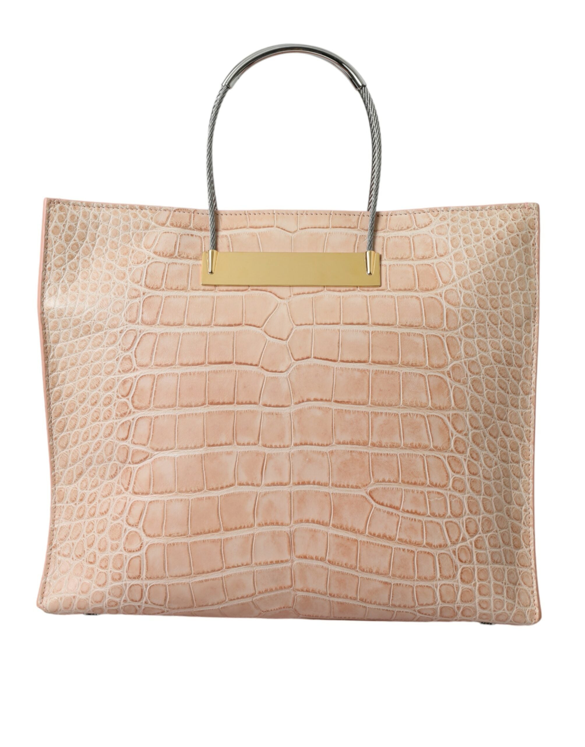 Bolsa tote Balenciaga Alligator Leather Chic Pink