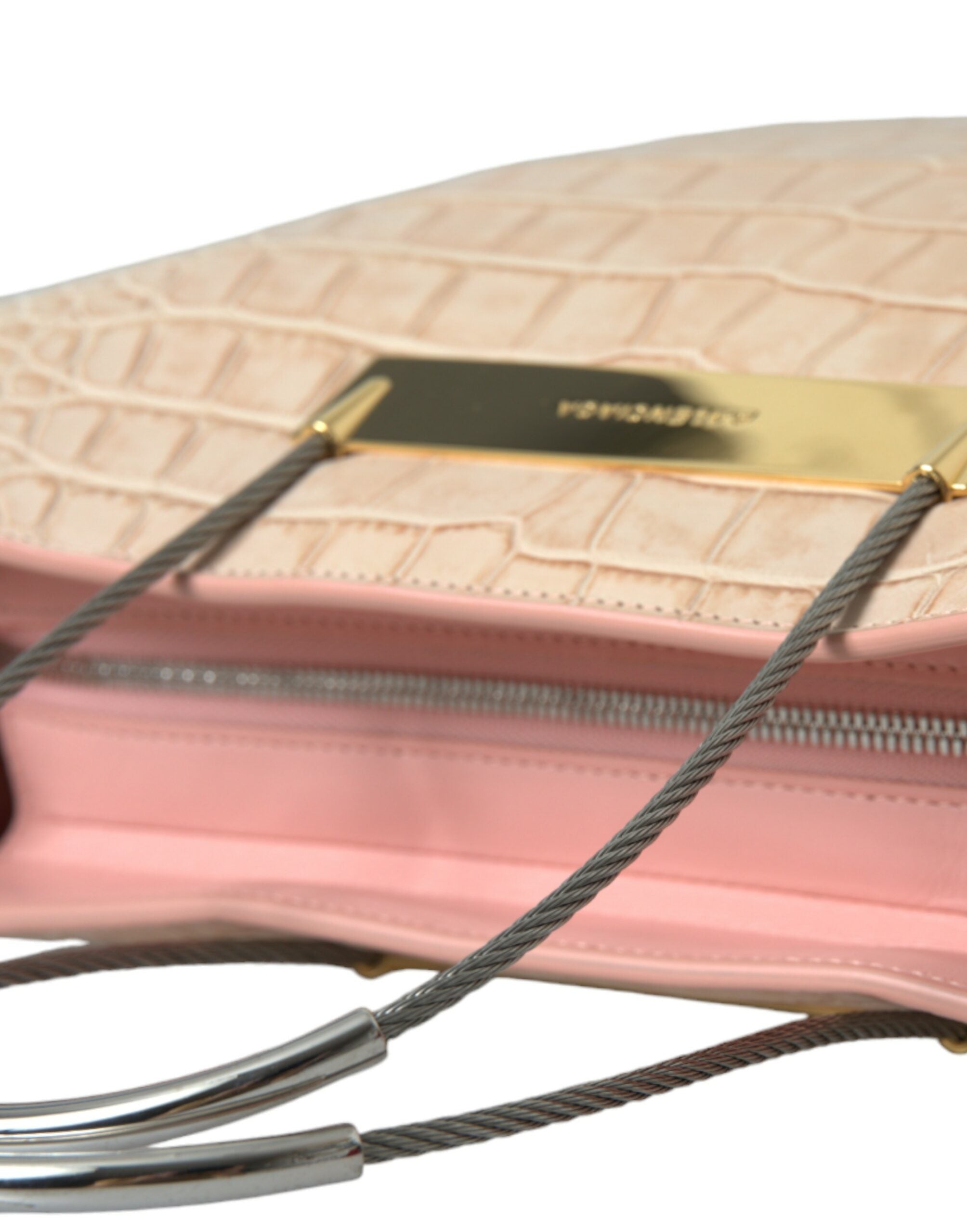 Bolsa tote Balenciaga Alligator Leather Chic Pink