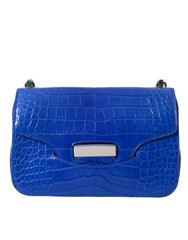 Bolsa de ombro Balenciaga Alligator Skin Mini - Azul elegante