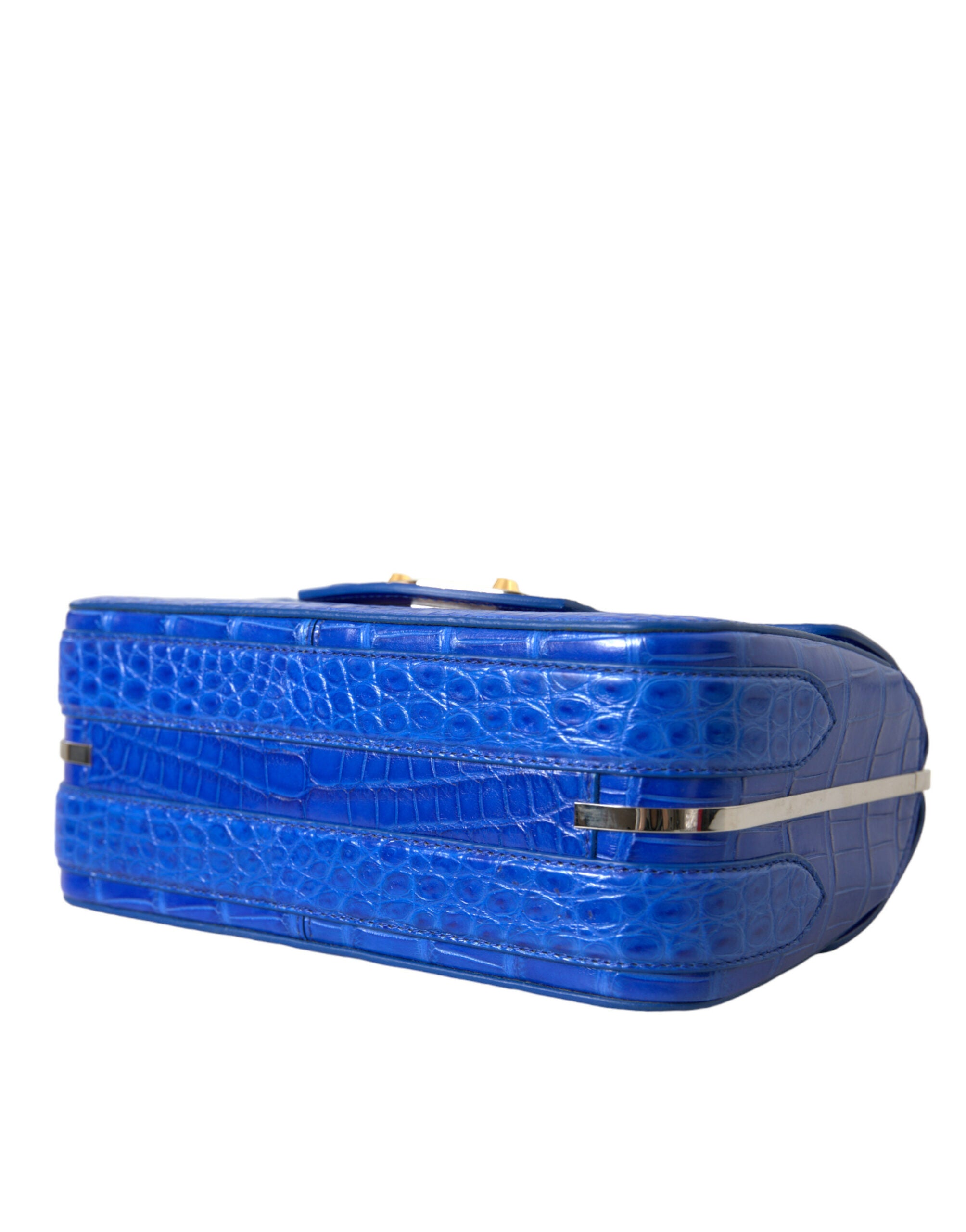 Bolsa de ombro Balenciaga Alligator Skin Mini - Azul elegante