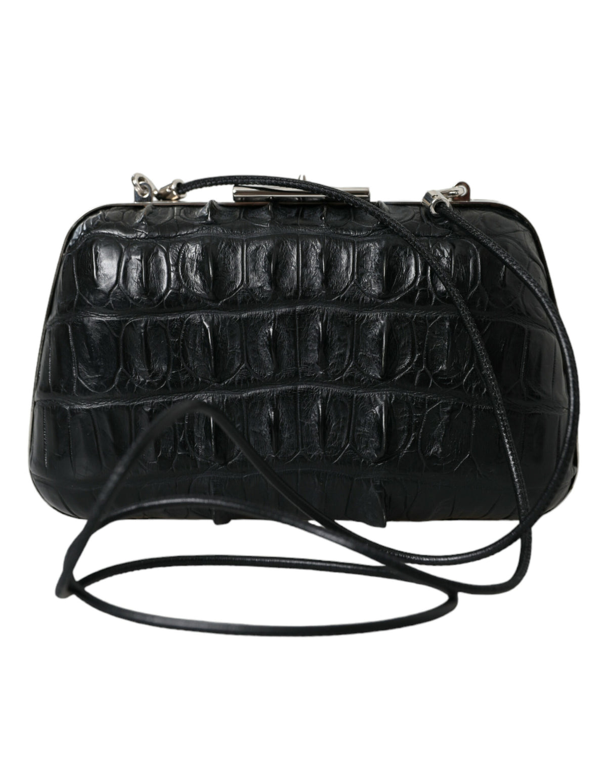 Bolsa de noite Balenciaga Elegante em Couro de Crocodilo