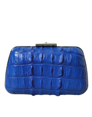 Bolsa Balenciaga Electric Blue em pele de crocodilo