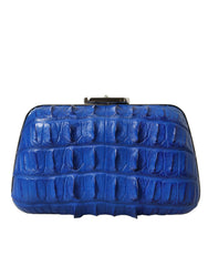 Bolsa Balenciaga Electric Blue em pele de crocodilo