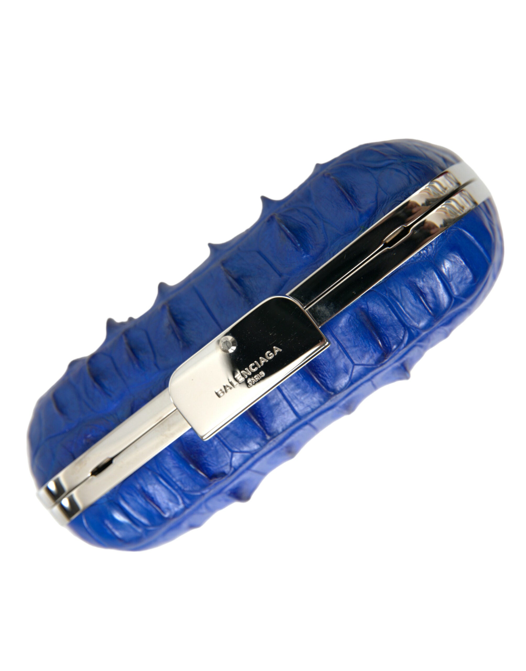 Bolsa Balenciaga Electric Blue em pele de crocodilo