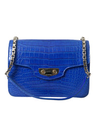 Bolsa de ombro com corrente em pele de jacaré Balenciaga Chic