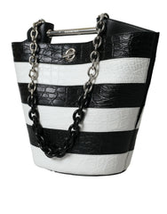 Bolsa Balenciaga Chic de Couro de Crocodilo Maxi Bucket