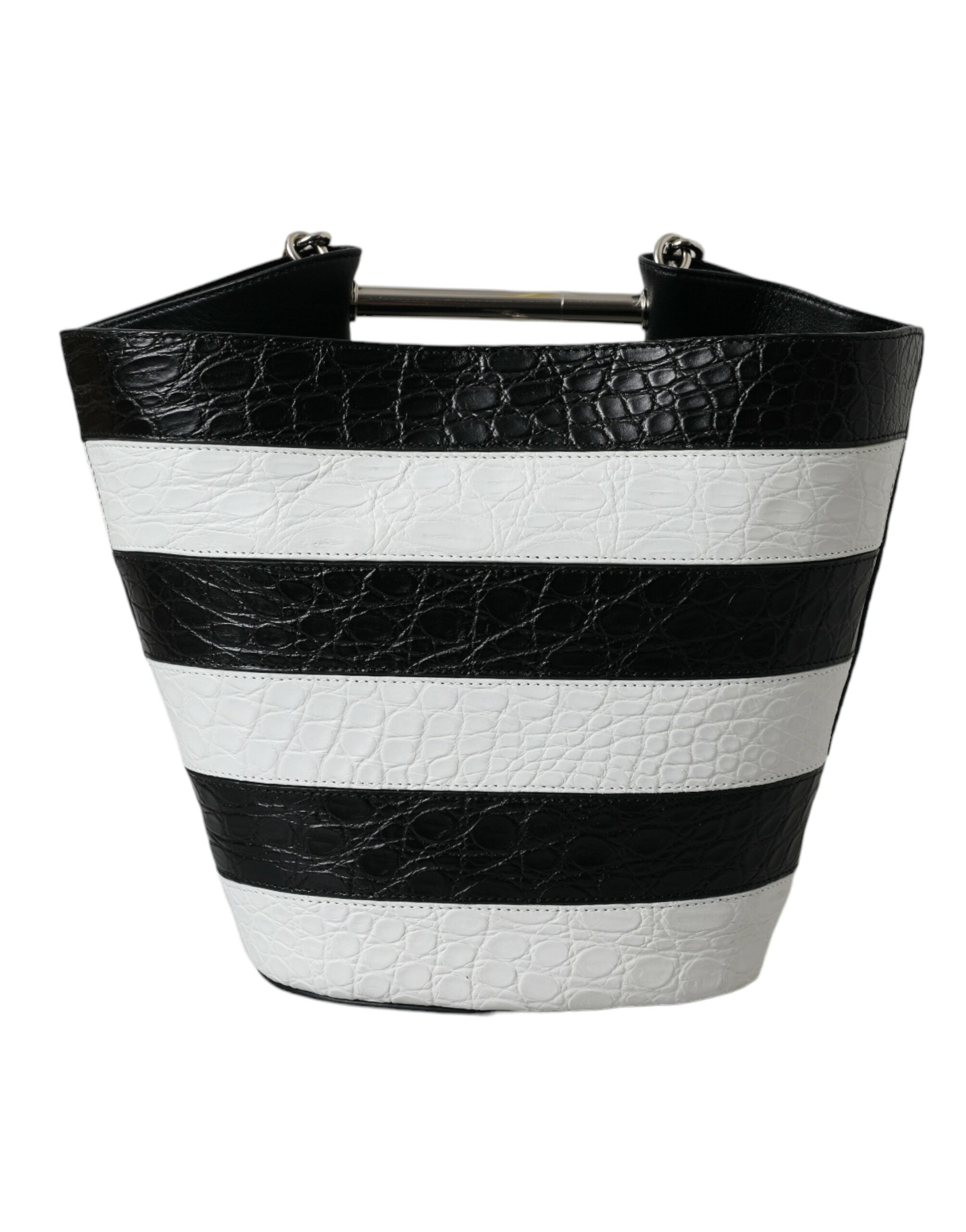 Bolsa Balenciaga Chic de Couro de Crocodilo Maxi Bucket