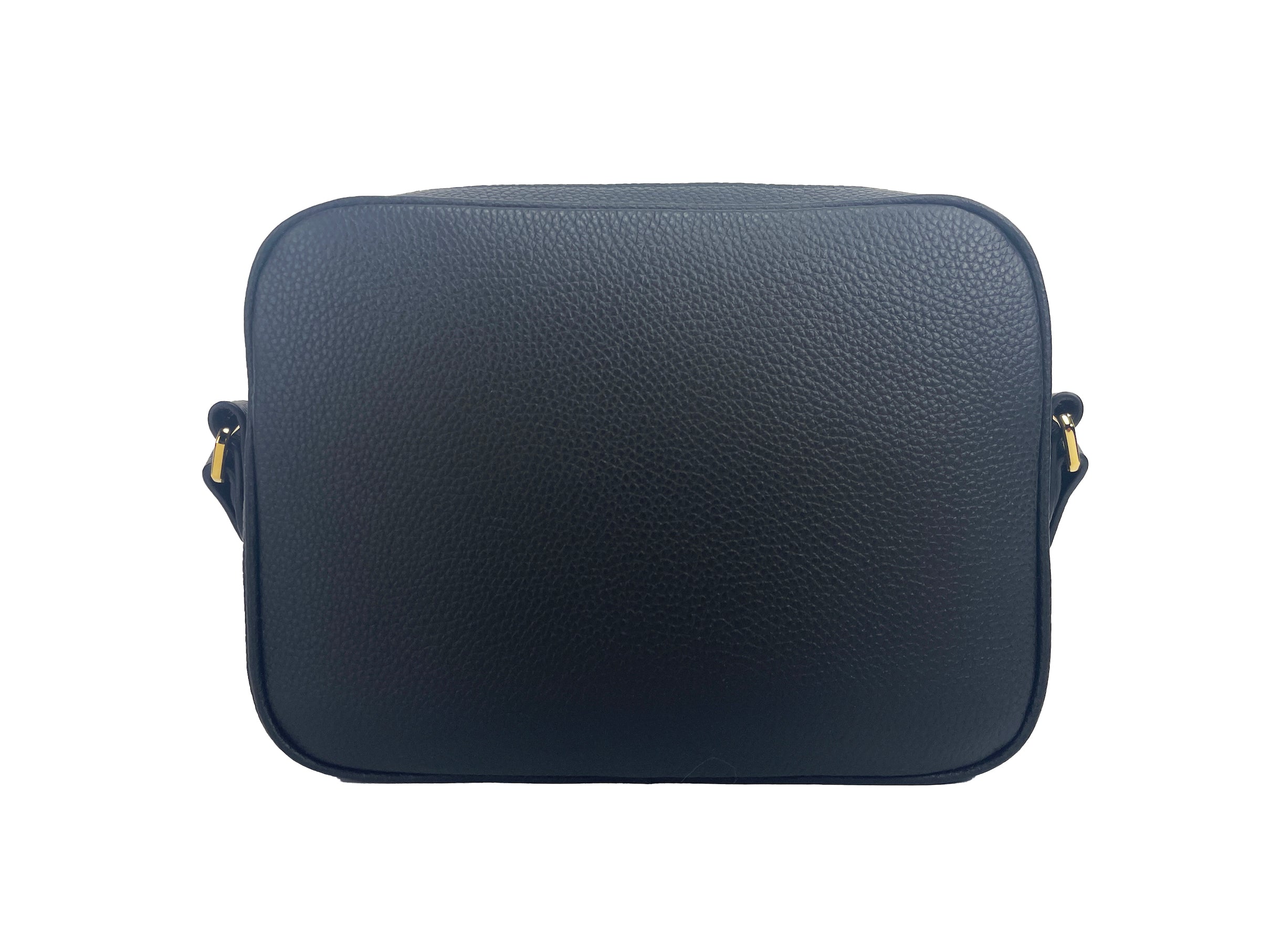 Bolsa pequena de couro para câmera Burberry com logo TB