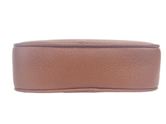 Bolsa pequena Burberry de couro bege com estampa de câmera e logo TB