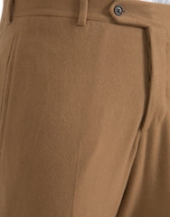 Calça social masculina Prada Bege Cashmere com corte reto