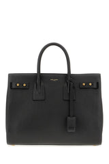 Bolsa Sac De Jour de couro de bezerro preto Saint Laurent